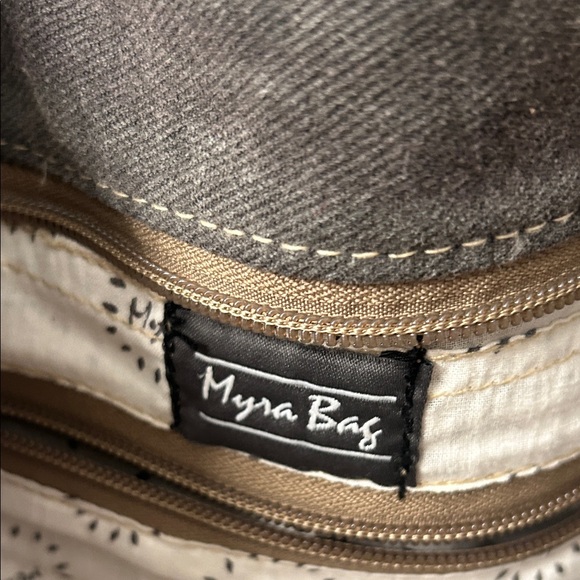 Brown and Grey Myra Tote Bag - Picture 10 of 10